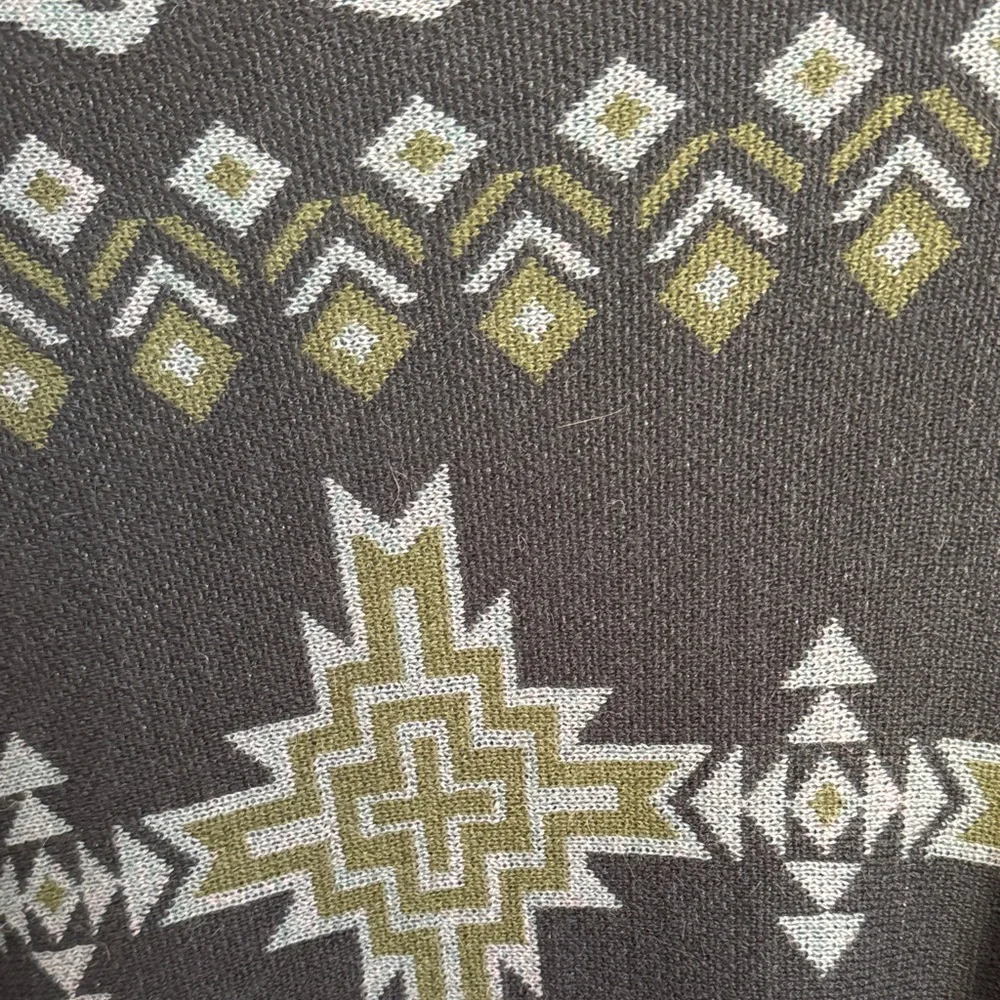 Chic Tey Art Alpaca Blend Patterned Cardigan Size Medium - Picture 4 of 4